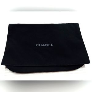 Chanel black velvet flap dustbag